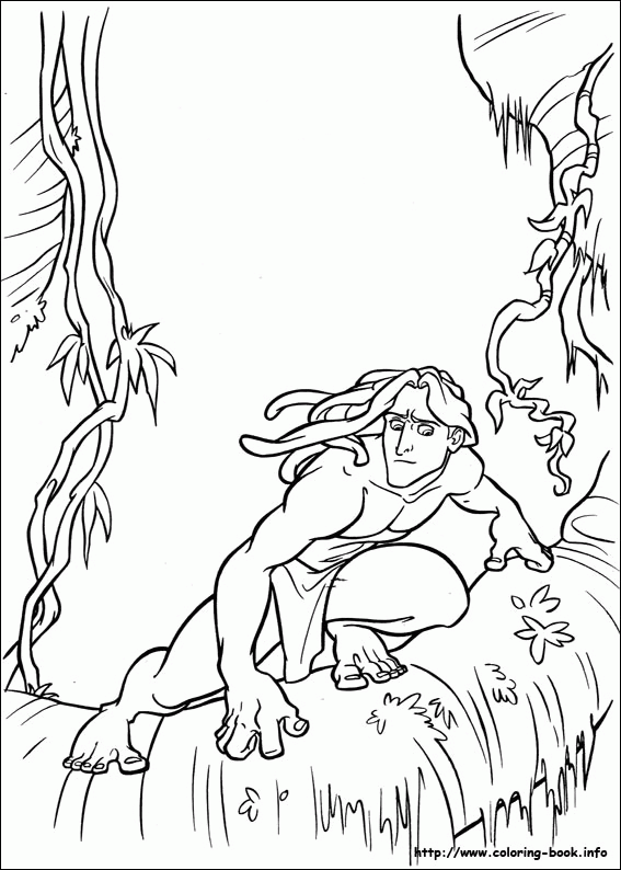 Tarzan kolorowanki